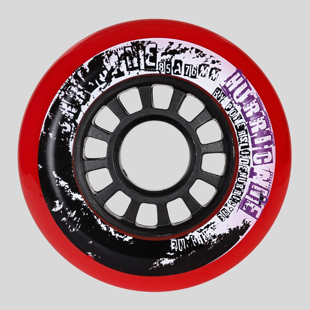 Powerslide Red Hurricane Wheels