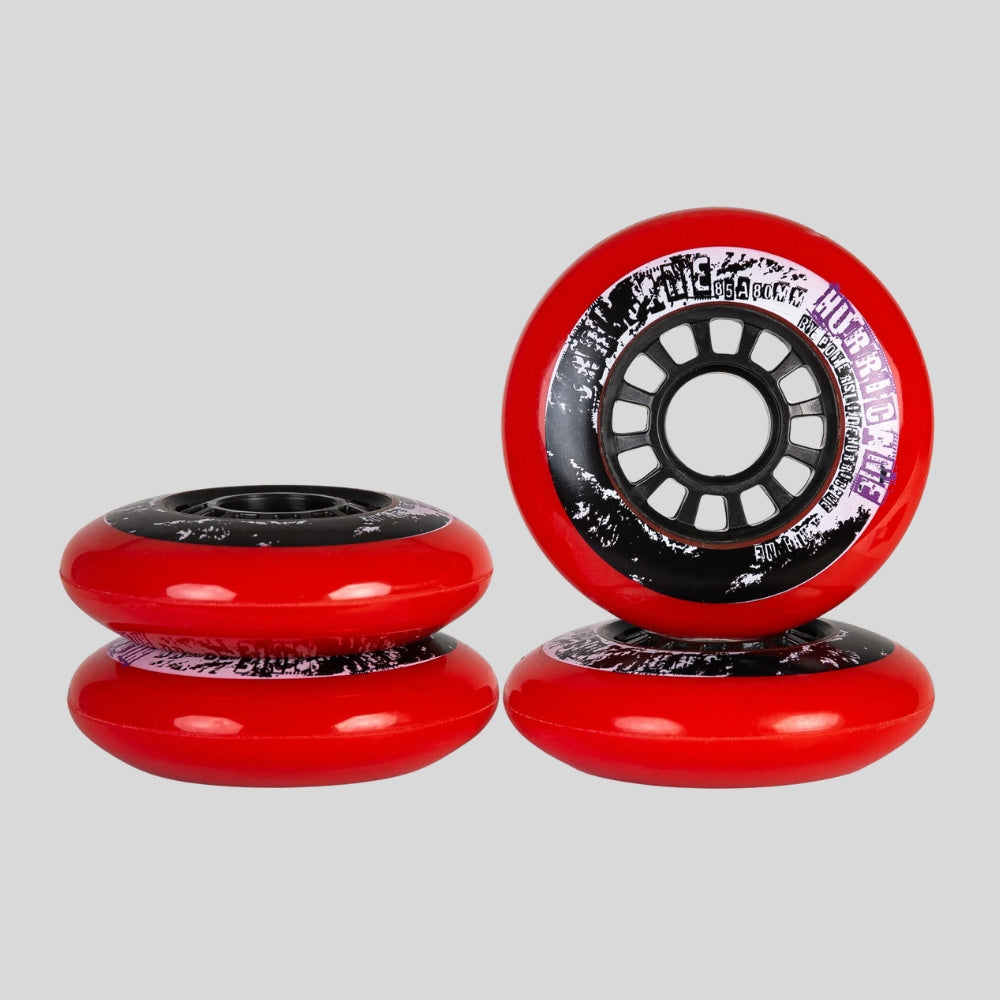 Powerslide Red Hurricane Wheels